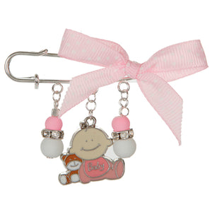 Distintivo Con Dije Baby  Y Cuenta Caucho