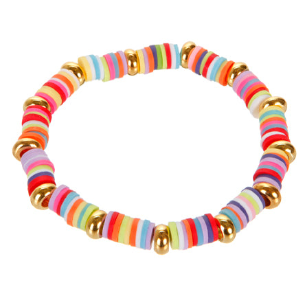 Pulsera Cuentas Heishi Multicolor