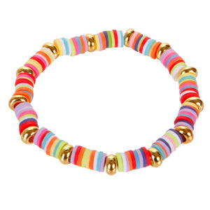 Pulsera Cuentas Heishi Multicolor