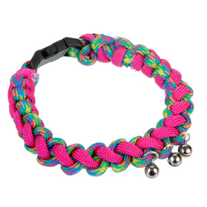 Collar Para Mascota Con Cordón Paracaídas Y Cascabeles