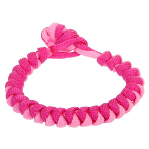 Pulsera De Cordón Paracaídas Fiusha/Rosa