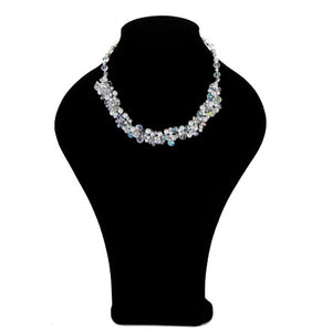 Collar Corto De Perlas Y Cristales