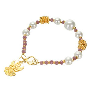 Pulsera Con Perlas Blancas