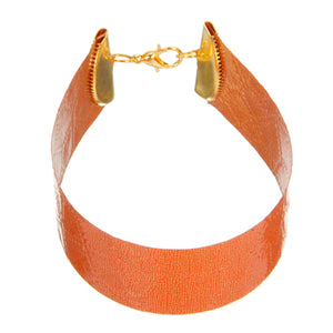Pulsera De Película Texturizada Naranja