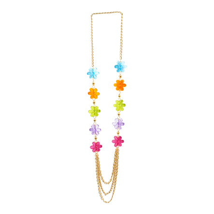 Collar Con Flores Multicolor