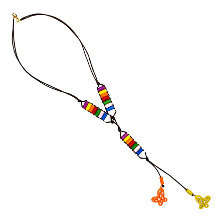 Collar Dtubitos Con Dijes Mariposa