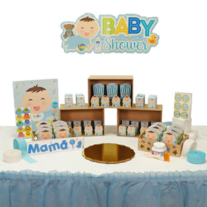 Mesa De Dulces  Baby Shower Azul