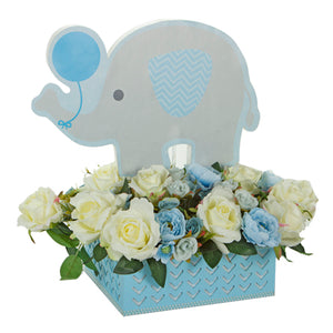 Centro De Mesa Con Flores Y Elefante