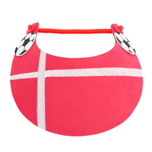 Vicera Rojo Con Líneas Blanco Y Balones De Fomi