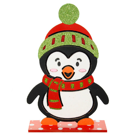 Adorno Pingüino Rojo/Verde