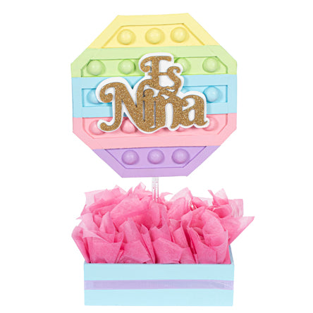 Centro De Mesa Baby Shower Pop It