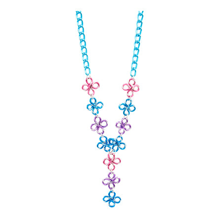 Collar De Alambre Diamantado, Turquesa, Rosa, Lila