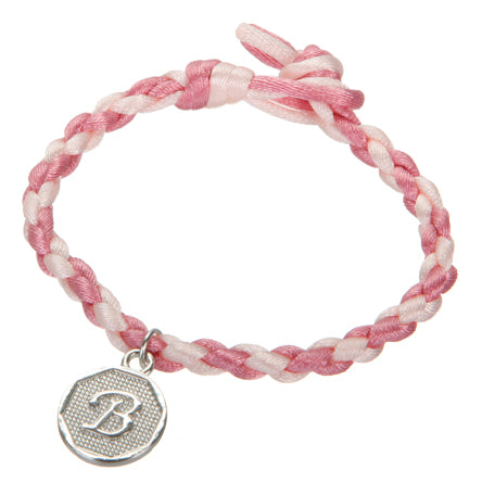 Pulsera Tejida Con Dije De Letra