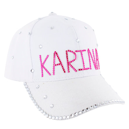 Gorra Con Cristales Fiusha-Cristal