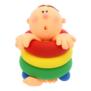 Bebé En Andadera Divertido Fomi Moldeable