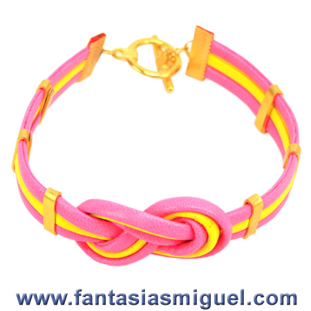 Pulsera Cordón Plano Neón