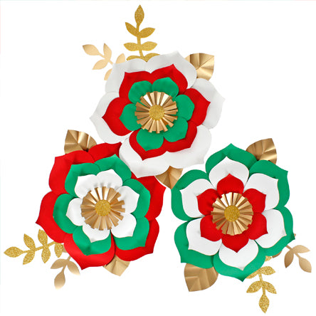 Flores Tricolor Con Cartulina