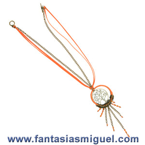 Collar Con Dije De Árbol Plata