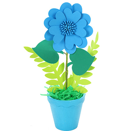 Maceta De Unicel Azul