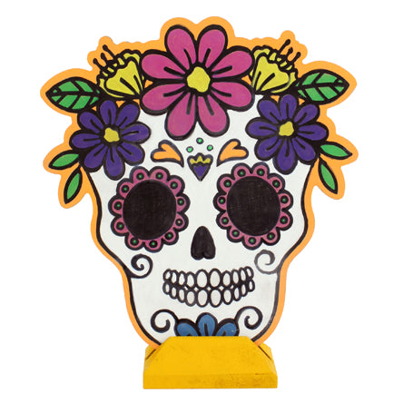 Calavera Calada Pintada Con Plumones