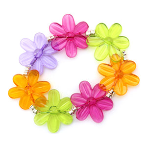 Pulsera Con Flores Multicolor