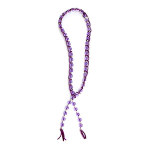 Corbatín Morado Plata