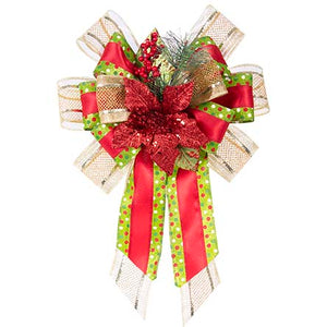 Moño Con Liston Y Malla Oro