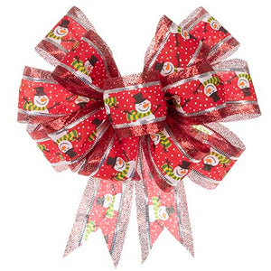 Moño Rojo Muñeco De Nieve