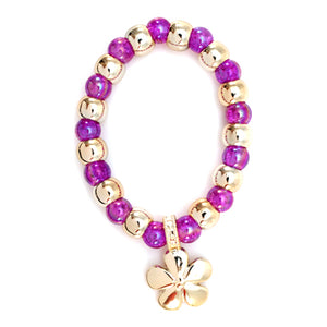 Pulsera Oro Fiusha Con Flor
