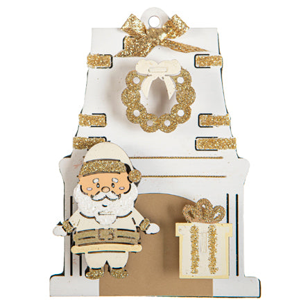 Adorno Santa Con Regalo