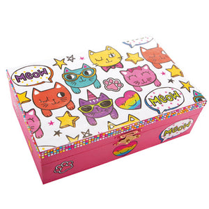 Caja Con Broche Y Scrap De Gatitos