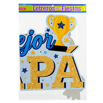Art.10237 Letrero El Mejor Papá 45x68cm 1pz