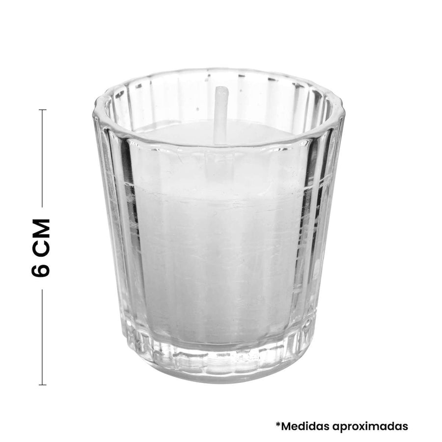 Art.10710 Veladora Vasito 6x5.5cm 1pz