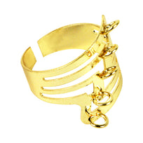 Art.10785 Anillo Con Argollas Oro