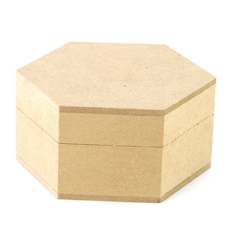 Art.1085 Caja Hexagonal Madera
