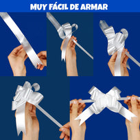 Art.10874 Moño Decorativo Mediano 10cm 4pz