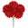 Fantasías Miguel Art.10918 Bush Dalia x5 30cm 1pz Rojo