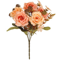 Art.10921 Ramo Rosas 2 Tonos x5 25cm 1pz