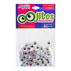 Art.10932 Ojos Movibles 8mm 60pz