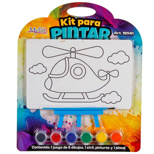 Art.10941 Kit Para Pintar Con 6 Diseños 12x18cm