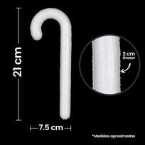 Art.10963 Bastón De Unicel 21x7.5x2cm 1pz
