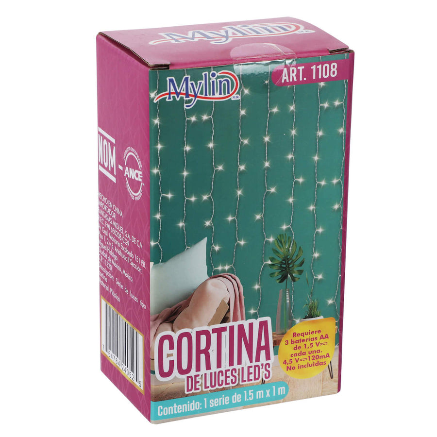 Art.1108 Cortina Con 120 Leds 1.5x1m 1pz