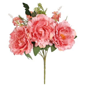 Art.11084 Ramo Peonia Con Jacinto x7 35cm     (Aprox) 1pz