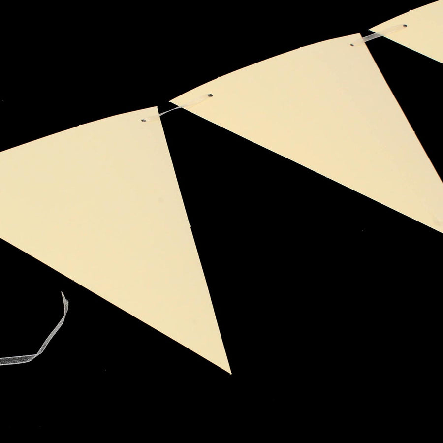 Art.11155 Banderín Triángulo Liso x12 19.5x16cm 2.5m