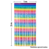Art.11210 Cortina Arco Iris 2x1m 1pz
