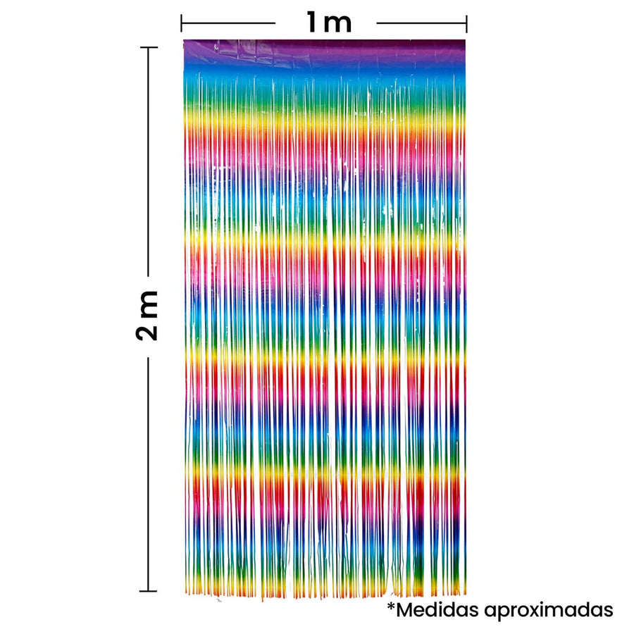 Art.11210 Cortina Arco Iris 2x1m 1pz