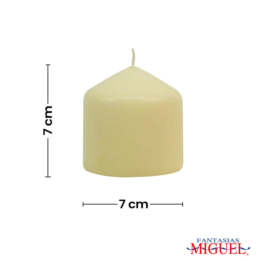 Art.11292 Vela Cirio Sin Aroma 7x7cm 1pz