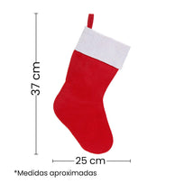 Art.11480 Bota Navideña Fieltro 37x25cm 1pz