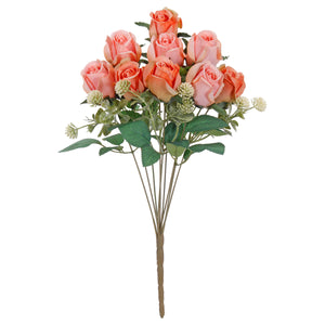 Art.11538 Ramo Botón De Rosa x9 45cm 1pz