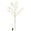Fantasías Miguel Art.11543 Vara Pampa Plástica con Luz 82cm 1pz Crema